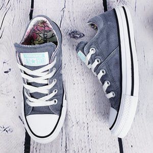 Converse All-Star Low Tops Grey Floral Size US 6